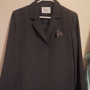 Le Suit Charcoal Blazer for Women